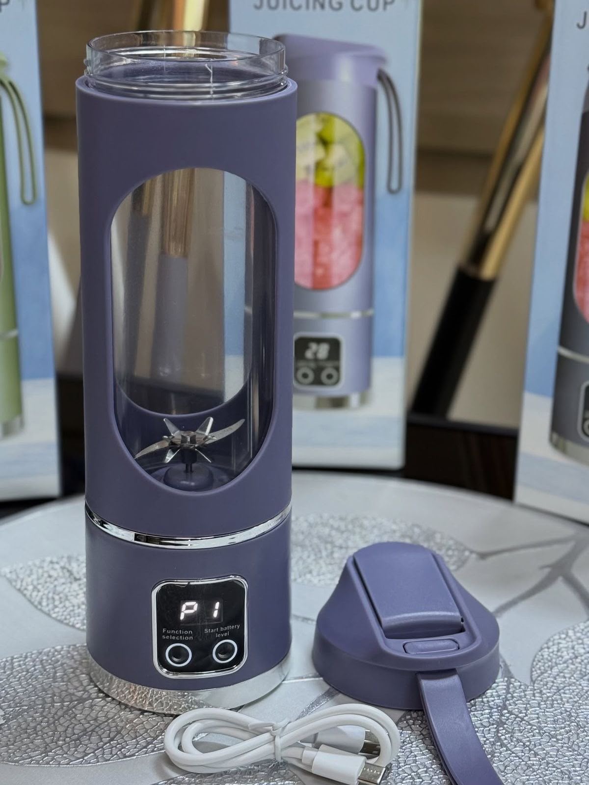 🥤 Portable Electric Blender Bottle – Rechargeable USB Smoothie Maker | Fresh Juice Anywhere