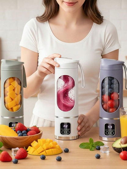 🥤 Portable Electric Blender Bottle – Rechargeable USB Smoothie Maker | Fresh Juice Anywhere